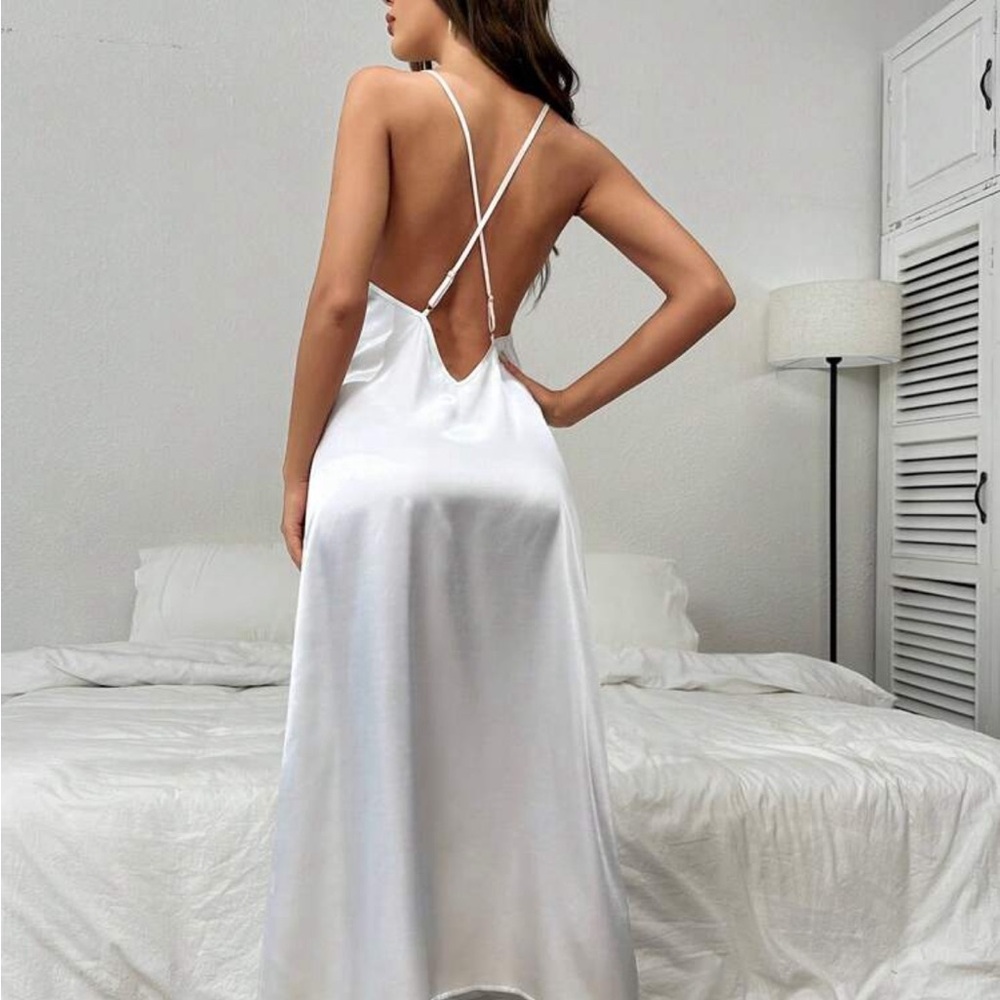Contrast Lace Satin Cami Nightdress (new!)